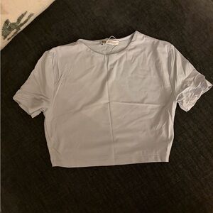 Zara Sky Blue Crop Top